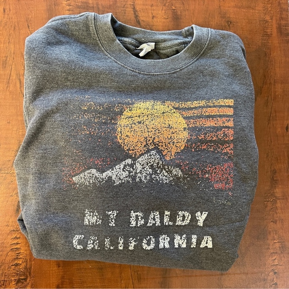 Mount Baldy Mt Baldy California Mountain Crewneck Pullover Sweatshirt